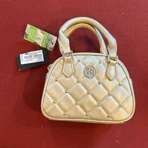Gold Badgley Mischka women’s purse handbag mini tote new with tags $99.00
